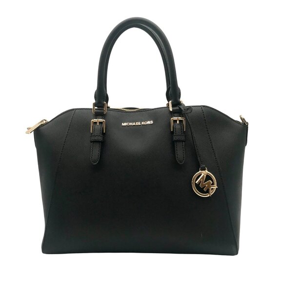 Michael Kors Handbags - Michael Kors Black Ciara Saffiano Satchel